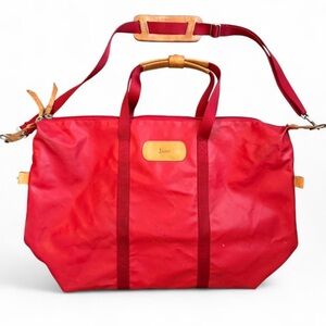 JON HART DESIGN “Daytripper” medium coated canvas duffle is great for weekends!